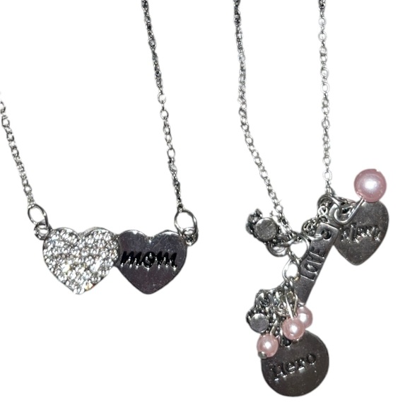 paparazzi Jewelry - 💖 Set of 2 Mom Necklace and Earrings